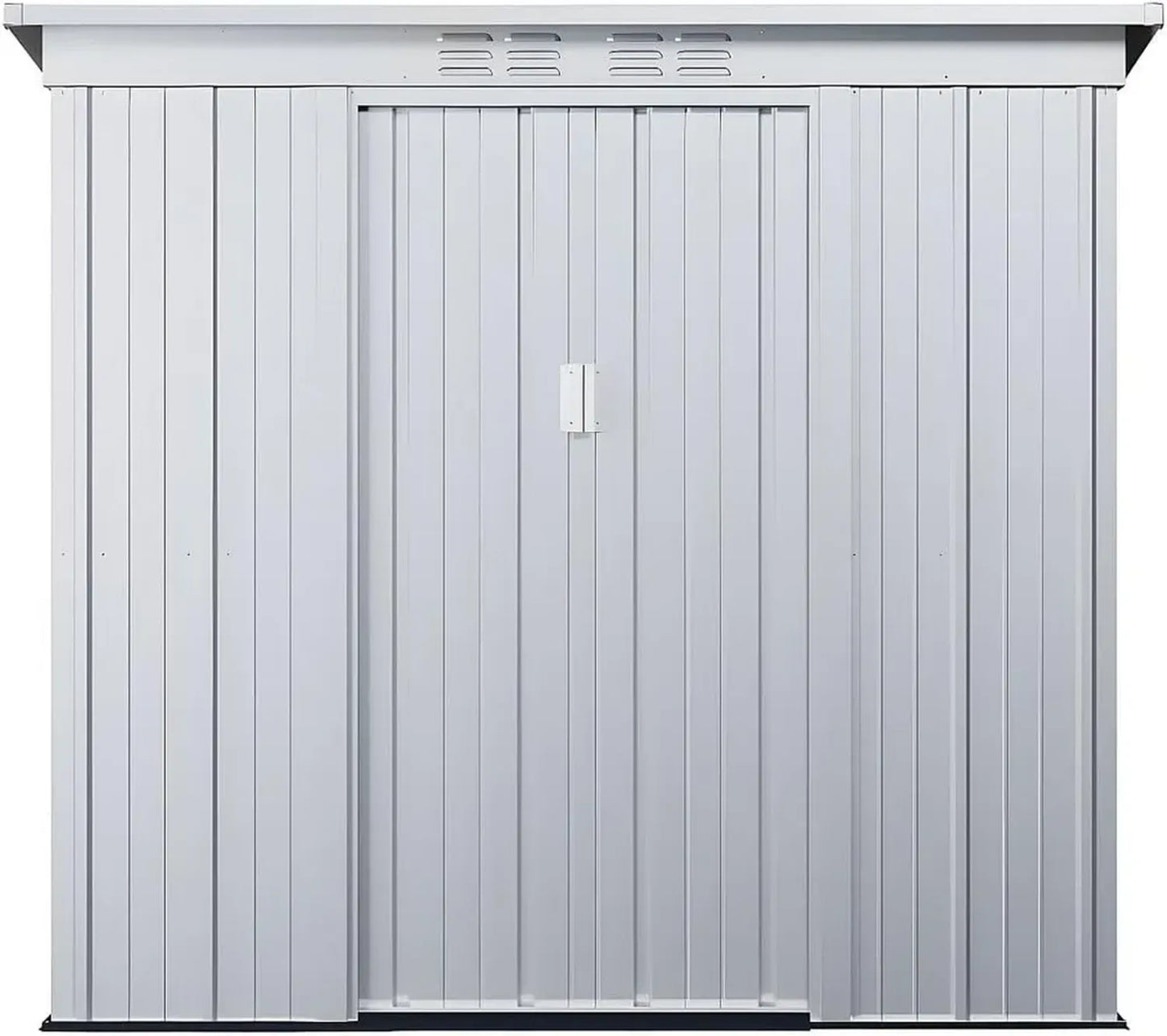 Abri de Jardin en Acier Galvanisé Gris 2,32 m² - Modèle Acamar