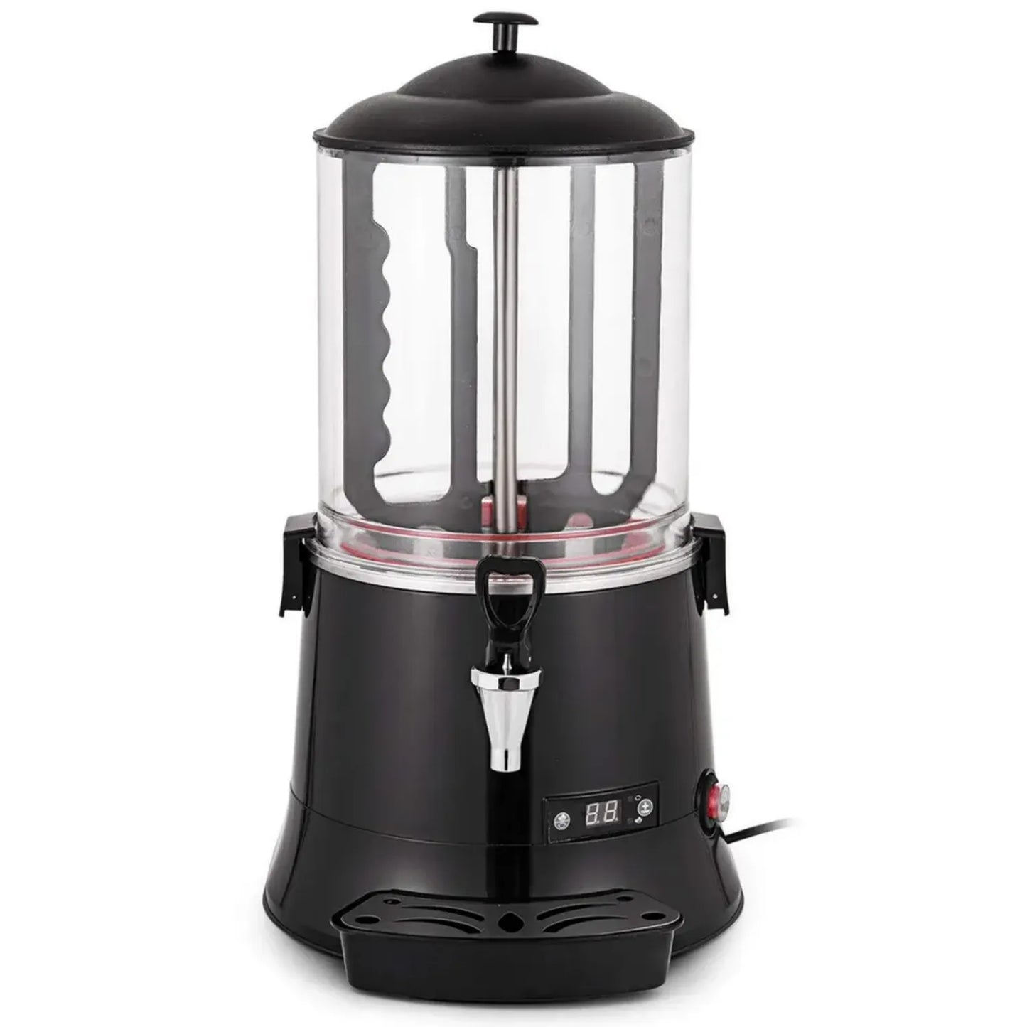 Distributeur de Chocolat Chaud VEVOR 10L, Professionnel 400W, Température Réglable 30-90°C, Éclairage LED, Plateau Égouttoir Inclus