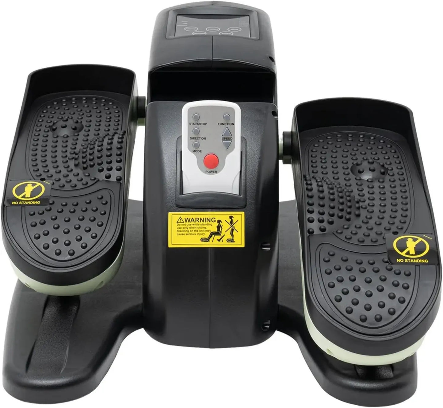 Vélo elliptique compact électrique avec télécommande et écran LCD, 5 vitesses silencieuses, idéal pour exercices sous-table pour seniors et adultes