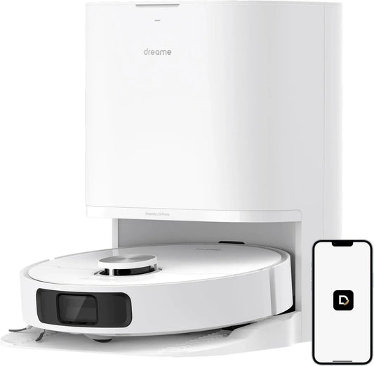 Dreame L10 Prime Aspirateur Robot et Laveur, Serpillière Rétractable, Nettoyage Intelligent, Navigation Avancée, Aspiration Puissante 4000Pa, Compatible WiFi et Alexa