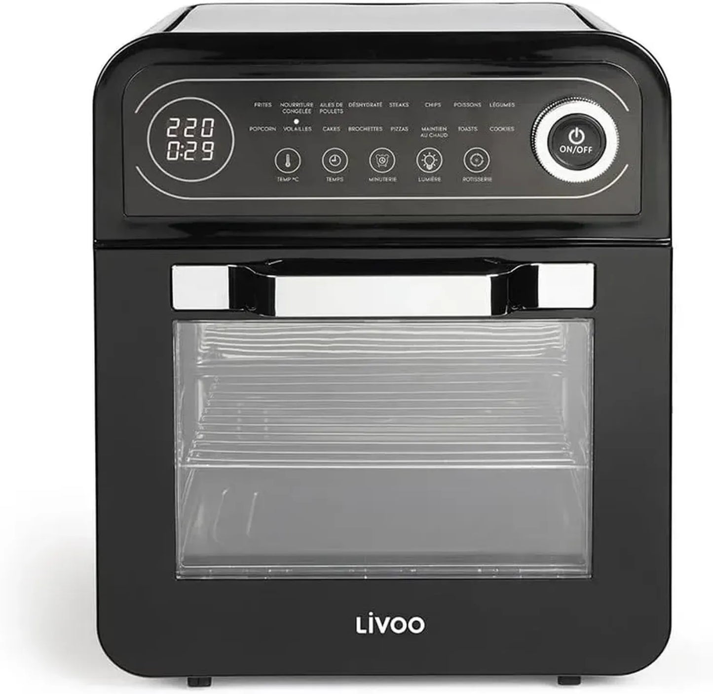 Four à Convection 12L 1600W Noir - Modèle DOC255