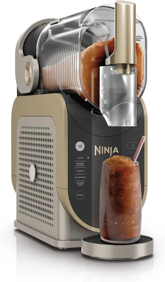 Appareil à Granités Ninja Ice, Sans Glace Requise, Capacité 1,9L, 5 Programmes, Pour Cocktails, Milkshakes et Plus, Or Pierre, FS301EUSTGD