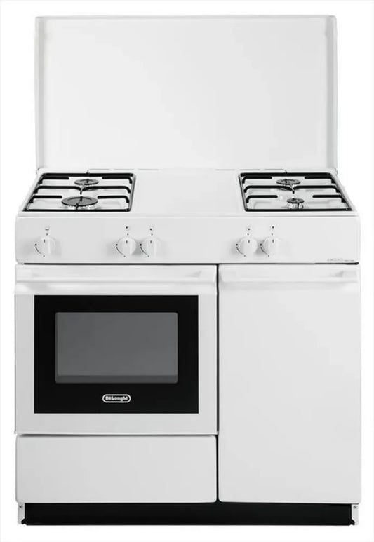 Cuisinière à gaz 4 foyers avec four 86x50 cm - Blanc