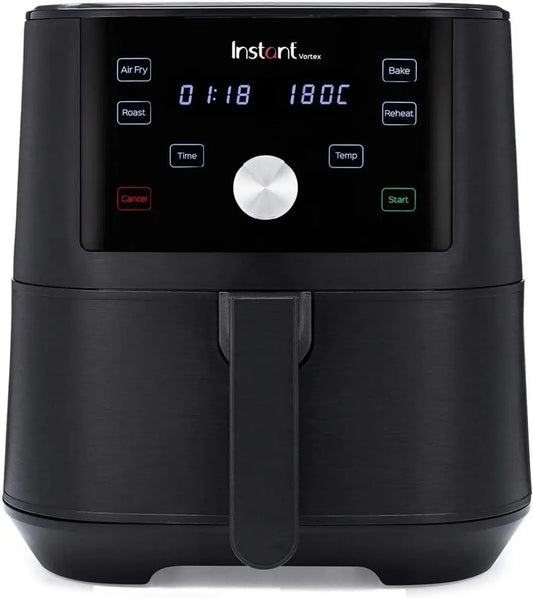 Friteuse Électrique Sans Huile 4-en-1, 5.7L, 1700W, Noir