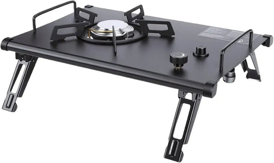 Réchaud de Camping VGEBY 4000 W, Cuisinière à Gaz Portative en Acier Inoxydable
