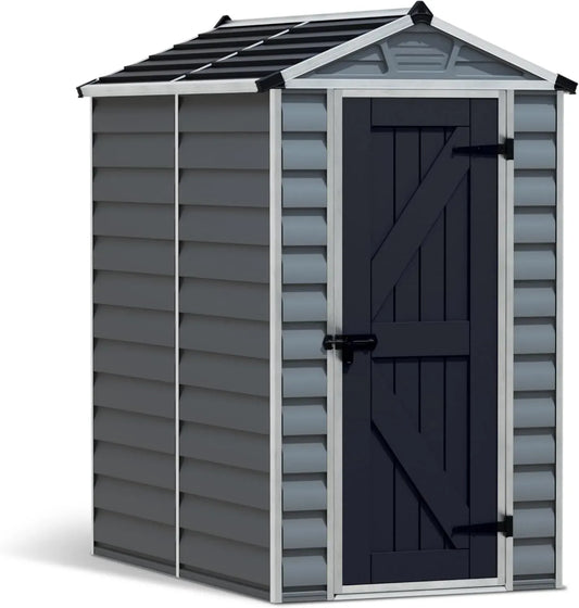 Abri de Jardin Canopia Skylight 2.1 m² avec Cadre en Aluminium et Panneaux Polycarbonate Gris