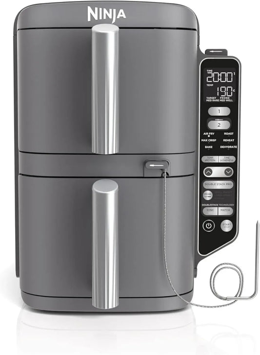 Friteuse Ninja XL à Air Chaud, Double Tiroir, 9,5 L, 6 Fonctions, Capteur SmartCook, SL451EU