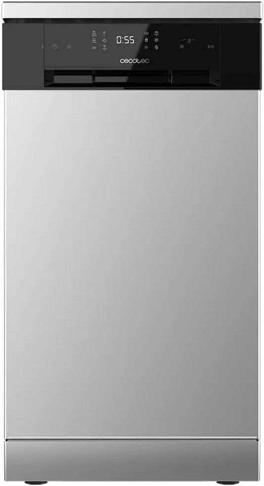Lave-vaisselle Inox Bolero 4201 - 11 couverts, 6 programmes, 1850 W, Classe E, Dual Zone, Départ Différé, AquaStop, Panneau Tactile