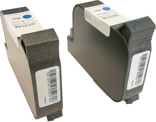 Lot de 2 cartouches d'encre bleue 42 ml avec puce pour FP Posbase 30 à 100