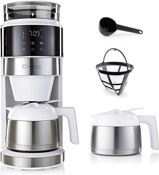 Machine à café Barista 800W avec écran tactile et broyeur intégré